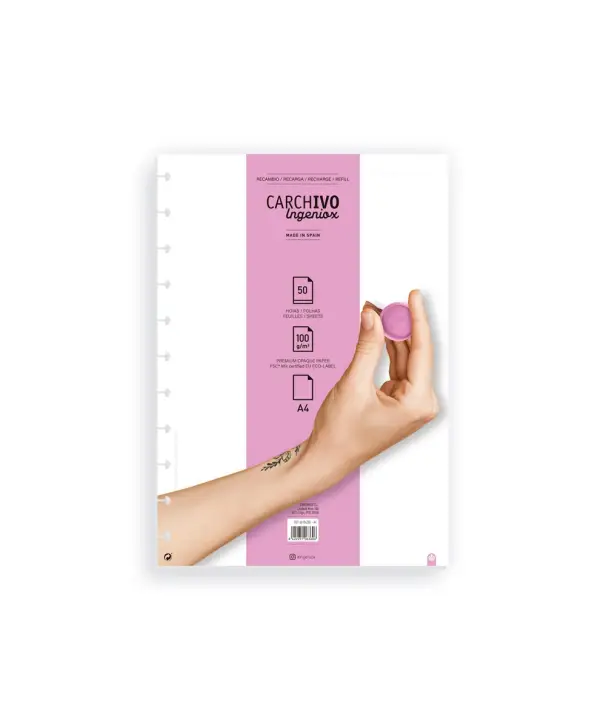 66104205 papel de cuaderno 210 x 297 mm (A4) 50 hojas