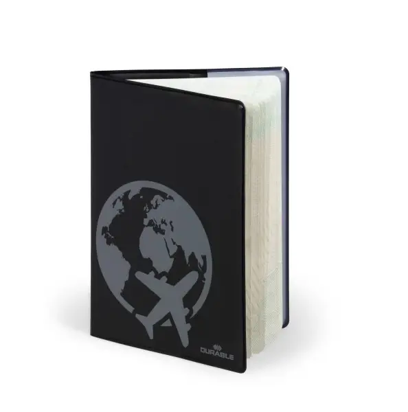 214401 protector para pasaporte Negro