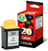 20 / 15M0120E Color Print Cartridge cartucho de tinta Original Cian, Magenta, Amarillo