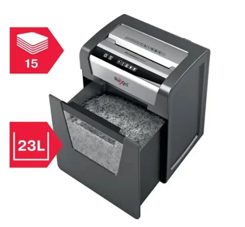 Momentum X415 triturador de papel Corte cruzado Negro, Gris - Imagen 6