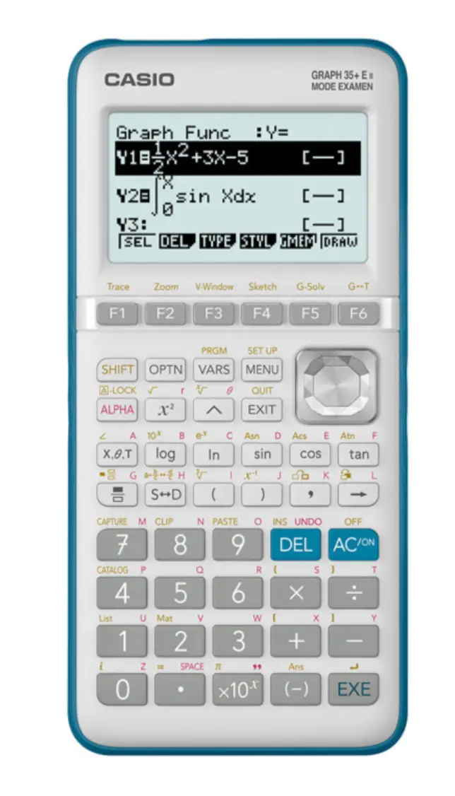 Graph 35+E II calculadora Bolsillo Calculadora gráfica Gris, Tur..