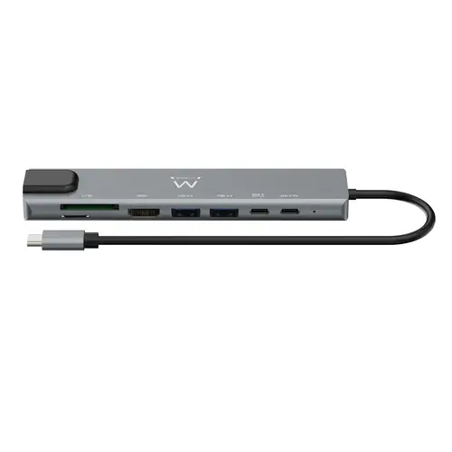 EW1146 base para portátil y replicador de puertos Alámbrico USB 3.2 Gen 1 (3.1 Gen 1) Type-C Gris - Imagen 2