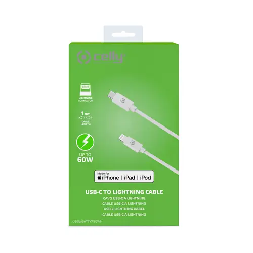 USBLIGHTTYPECWH cable de teléfono móvil Blanco USB C Lightning 1 m - Imagen 4