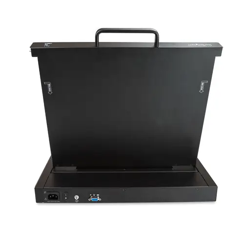 Consola KVM de Montaje en Rack - Teclado QWERTY - KVM para Rack de Servidores de 1 puerto VGA con Monitor LCD de 17" - Switch KVM 1U con Cables y Hardware - USB - MTBF 50000 - Imagen 4
