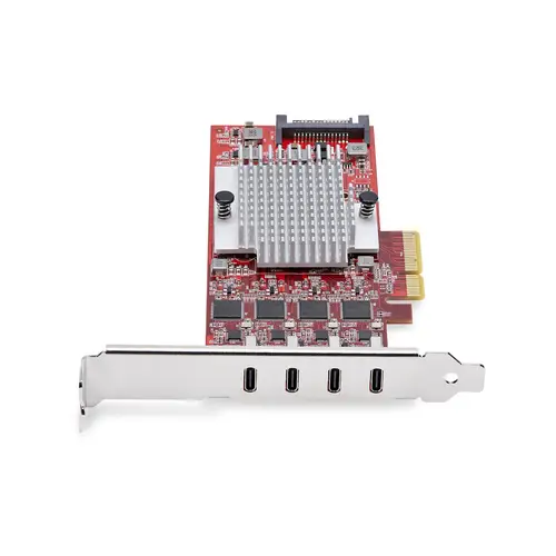Tarjeta PCIe USB-C de 4 Puertos - Hub Interno USB Tipo C - USB 3.2 10Gb - 4 Controladores Independientes USB - TAA - Imagen 3