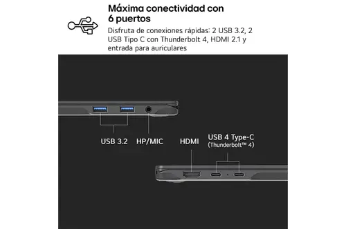 Gram Pro 16Z90TS-G.AU99B ordenador portatil Copilot+ PC Intel Core Ultra 9 288V Portátil 40,6 cm (16") 2.5K 32 GB LPDDR5x-SDRAM 1 TB SSD Wi-Fi 7 (802.11be) Windows 11 Home Gris - Imagen 10