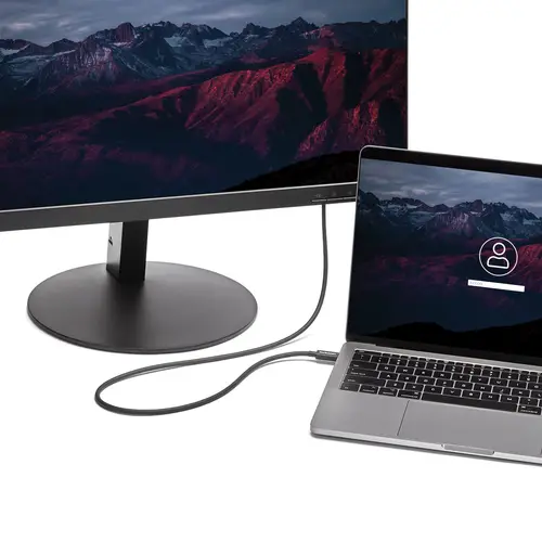 Cable Thunderbolt 3 Pasivo de 1m - 20Gbps - PD 100W - Vídeo 4K - Cable Thunderbolt - Certificado Thunderbolt - Compatible con USB4 / Modo Alt DP - Thunderbolt 4 - USB 3.2 - USB-C - Imagen 2