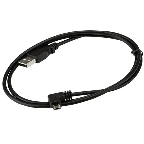 Cable de 1m Micro USB con conector acodado a la derecha - Cable de Carga y Sincronización - Imagen 4