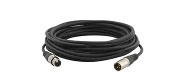 XLR Quad Style, 45.7m cable de audio 45,7 m XLR (3-pin) Negro
