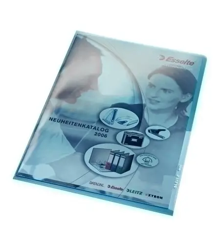 DOSS.ANG.RECT.LEITZ PVC 150µ A4 AZUL