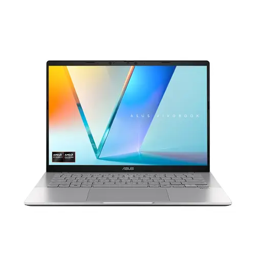 Vivobook S14 OLED M3407GA-SF010 Copilot+ PC - Ordenador Portátil 14" WUXGA (AMD Ryzen AI 7 445, 16GB RAM, 512GB SSD, Radeon 840M, Sin Sistema Operativo) Plata Fría - Teclado QWERTY español - Imagen 1