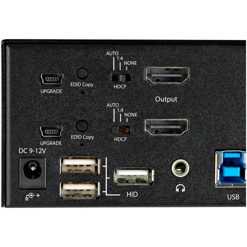 Switch Conmutador KVM de 2 Puertos HDMI 2.0 4K para 2 Monitores - Vídeo de 4K y 60Hz Ultra HD - HDR - Hub Ladrón USB 3.0 de 2 Puertos y 4 Puertos USB 2.0 HID - Audio - HotKey - TAA - Imagen 7