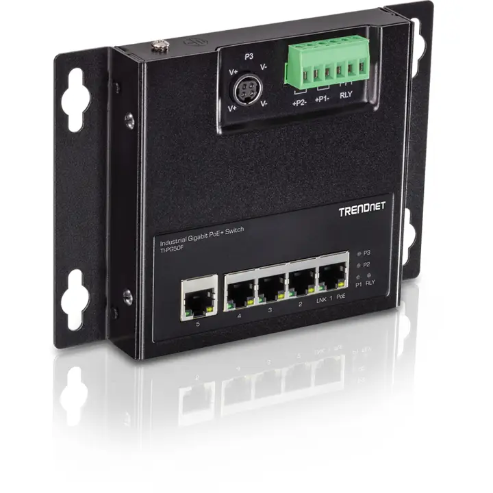 TI-PG50F switch No administrado Energía sobre Ethernet (PoE) Negro