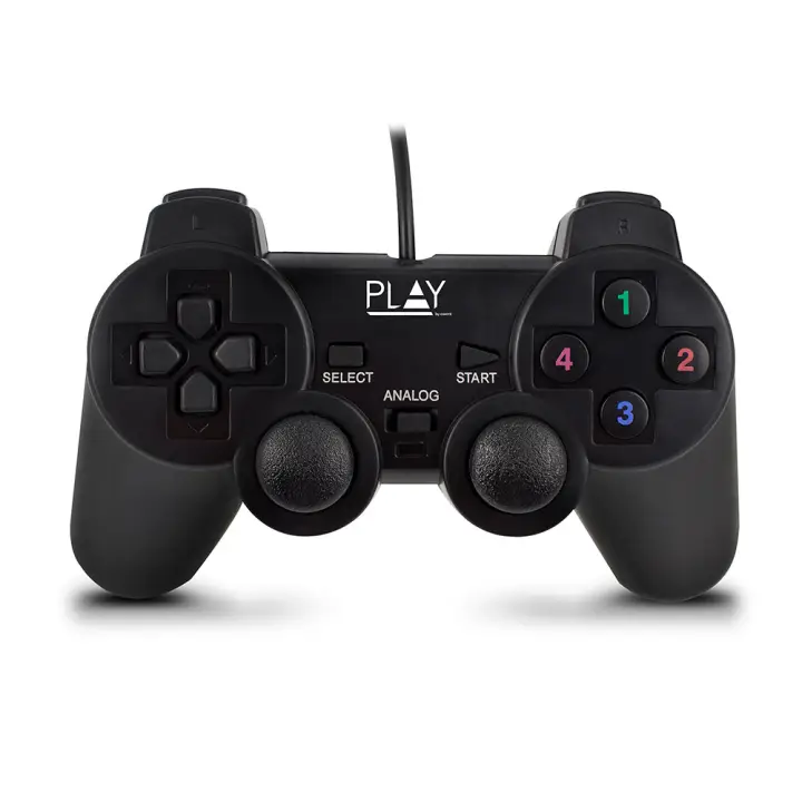 Play Negro USB 2.0 Gamepad Analógico/Digital PC