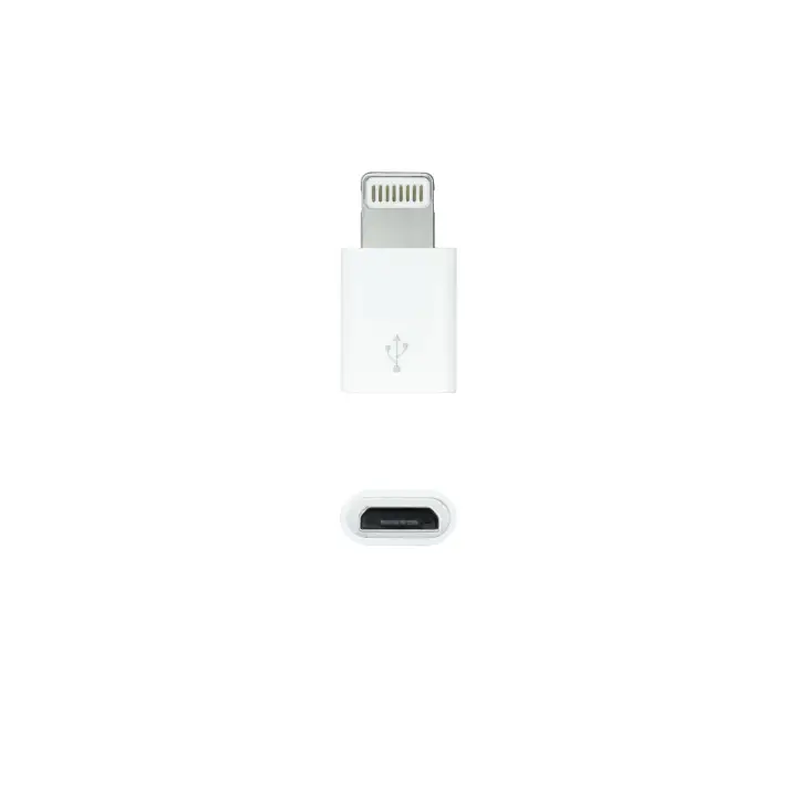 Adaptador Lightning a Micro USB, Lightning/M-Micro B/H Blanco