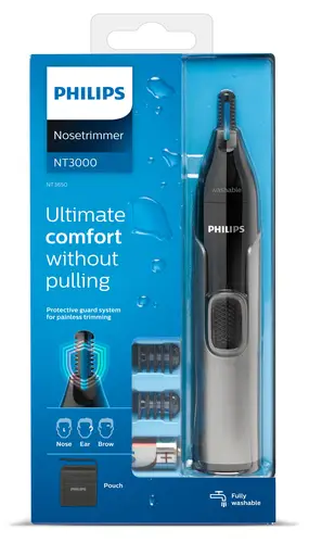 3000 series Nose trimmer series 3000 NT3650/16 Recortador para nariz, orejas, cejas - Imagen 10