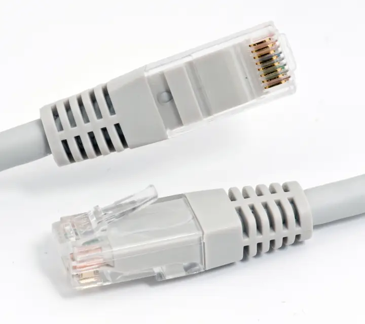 RJ-45 Cat6 M-M 10m cable de red Gris