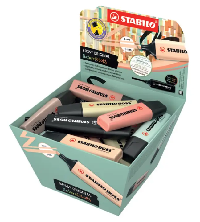 BOSS ORIGINAL NatureCOLORS marcador 30 pieza(s) Punta de cincel B..