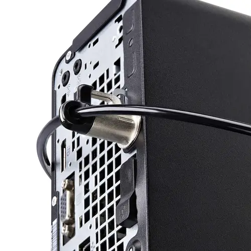 Juego de Candado para Ordenador de Sobremesa o Portátil y Periféricos - Cable de 3m de Acero - Candado Antirrobo - K-Slot - para 3 Dispositivos - Candado de Combinación - Imagen 5