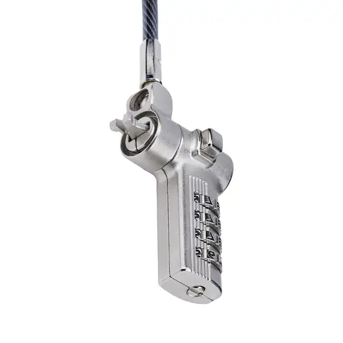 Cable Antirrobo Universal de Portátil de 2m - Candado de Seguridad para Portátil - Serializado - con Clave de Combinación - Compatible con Noble Wedge&reg /Nano/K-Slot - TAA - Imagen 2