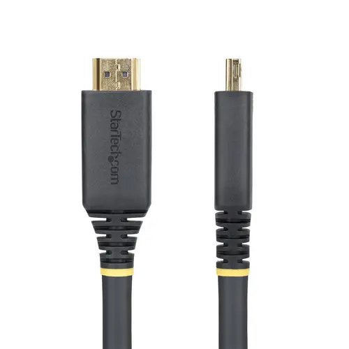 Cable HDMI de Alta Velocidad Activo de 15m - Conectores de Agarre - UHD 4K60Hz/1440p 144Hz - 18Gbps - HDR10/HDCP 2.2/ARC - Cable HDMI para Monitor o Proyector - Recubrimiento de TPE - Imagen 3