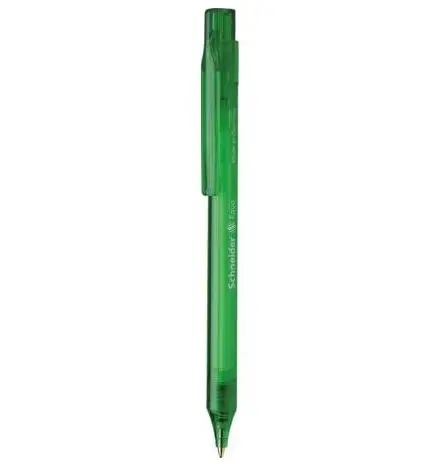 Fave Verde Bolígrafo de punta retráctil con pulsador Medio
