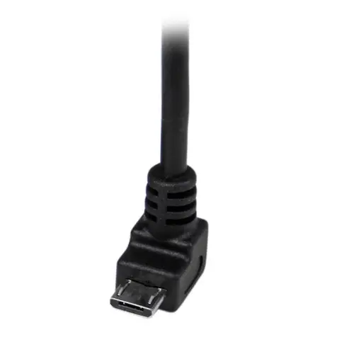 Cable Adaptador 2m USB A Macho a Micro USB B Macho Acodado en Ángulo hacia Abajo para Teléfono Móvil - Imagen 8