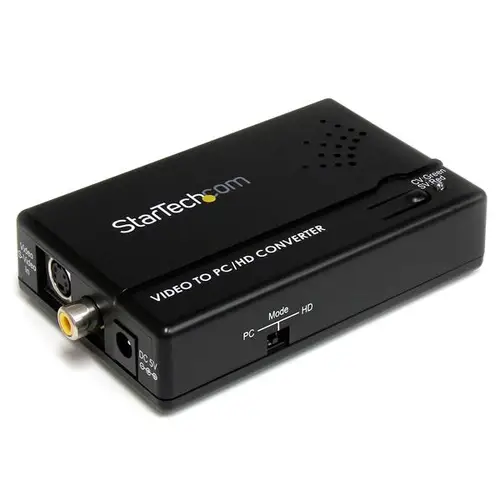 Adaptador Conversor de S-Video - Video Compuesto y por Componentes RCA a VGA - Imagen 1