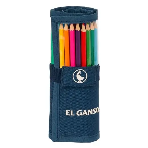 SAFTA PLUMIER ENROLLABLE 27 PIEZAS EL GANSO CLASSIC