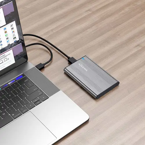 Caja Externa 2,5? 9.5mm SATA a USB 3.0/USB3.1 Gen1, Gris - Imagen 5