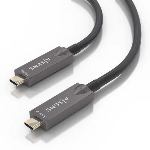 Cable USB 3.1 Gen2 10Gbps AOC 4K@60Hz 3A 60W E-Marker, tipo USB-C/M-USB-C/M, Negro, 10m - Imagen 3