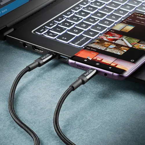 KNOT 240W-2 cable USB 2 m USB C Negro - Imagen 5
