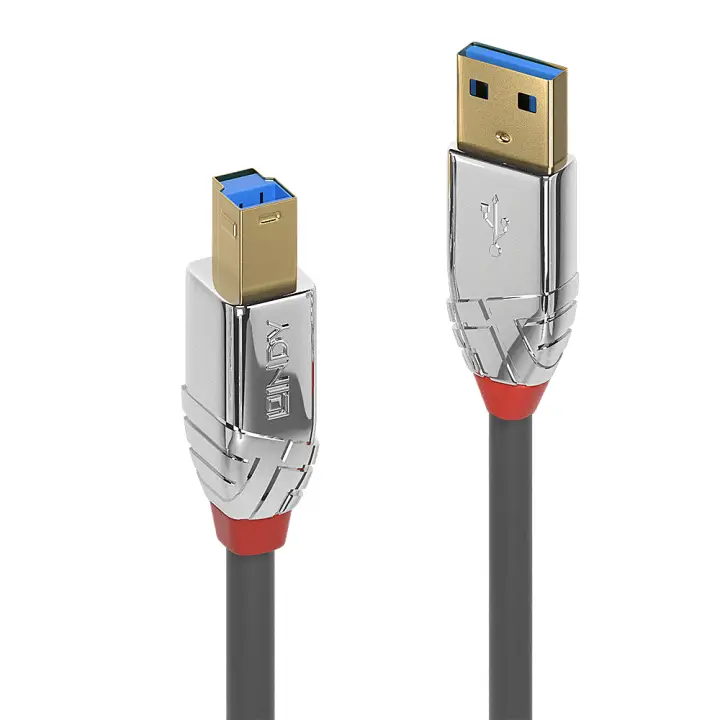 36661 cable USB USB 3.2 Gen 1 (3.1 Gen 1) 1 m USB A USB B Cromo, Gris