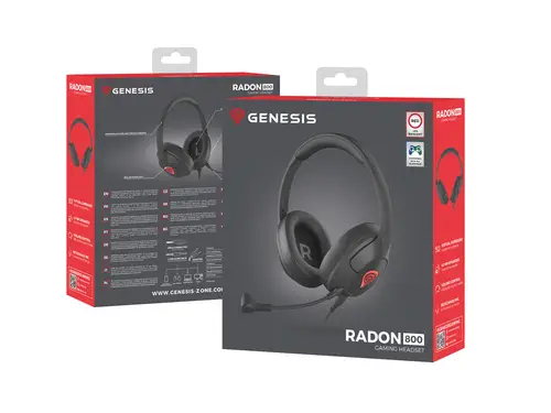Radon 800 Auriculares Alámbrico Diadema Juego USB tipo A Negro - Imagen 9