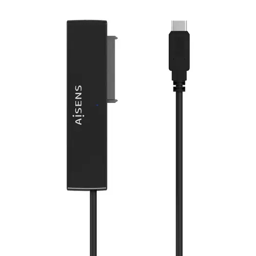 Adaptador ASE-35C02B SATA a USB-C USB 3.0/USB3.1 GEN1 para Discos Duros 2.5" y 3.5" con Alimentador, Negro - Imagen 1
