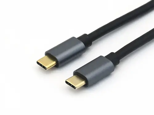 128353 Cable USB 3.2 Gen 2 C a C, M/M, 0,5m, PD100W , 4K/60Hz, 10Gbps, Negro - Imagen 4