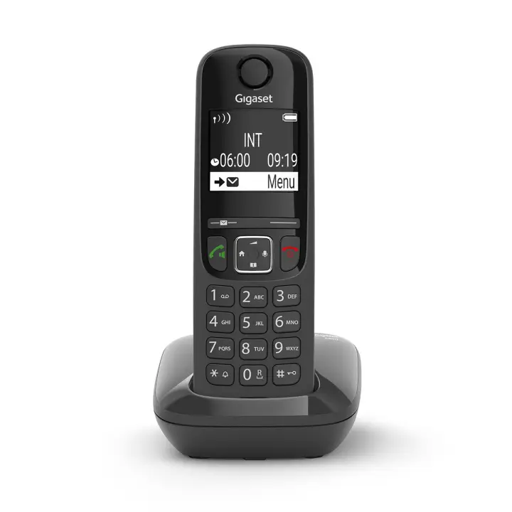 AS690 Teléfono DECT/analógico Identificador de llamadas Negro