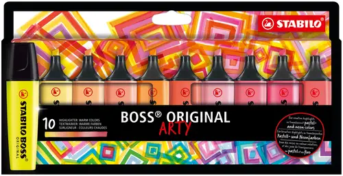 BOSS ORIGINAL marcador 10 pieza(s) Punta de cincel Multicolor - Imagen 1