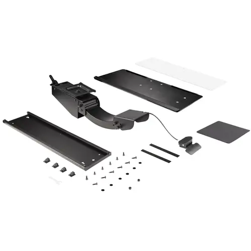 Bandeja para Teclado y Ratón para Debajo del Escritorio - de 30cm x 78cm - de Altura Ajustable - Soporte Ergonómico para Teclado y Mouse con Soporte para las Muñecas - Giro e Inclinación - Imagen 11