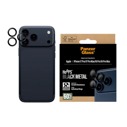 PanzerGlass Camera Protec. iPhone 16-17Pro/Max Neg - Imagen 2