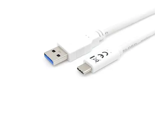 128364 Cable USB 3.2 Gen 1 C a A, M/M , 2,0m, 5Gbps, Blanco - Imagen 6