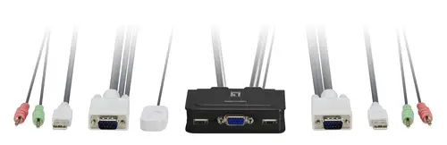 KVM de 2 puertos, VGA, USB, Audio - Imagen 1