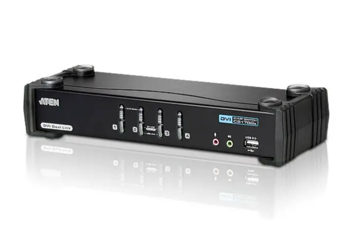 Switch KVMP DVI/Audio dual link USB de 4 puertos