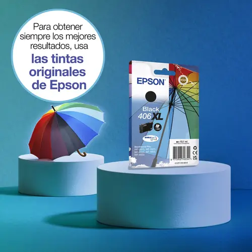 Pack individual de tinta DURABrite Ultra negro 406XL Paraguas - Imagen 2