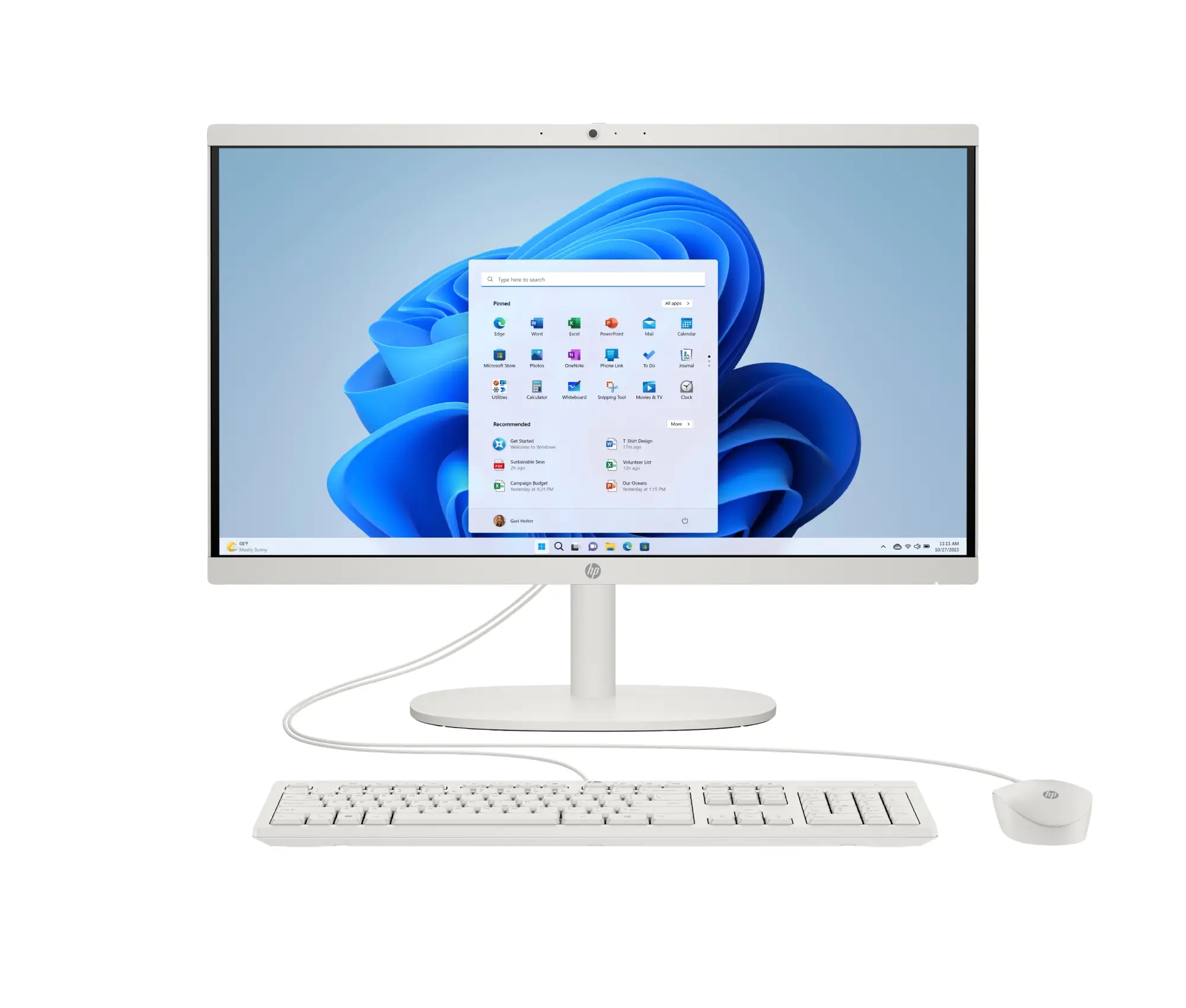 All-in-One Desktop 22-dg0024ns Intel® N N100 54,5 cm (21.4") 1920 x 1080 Pixeles 8 GB DDR5-SDRAM 512 GB SSD Windows 11 Home Wi-Fi 6 (802.11ax) Blanco