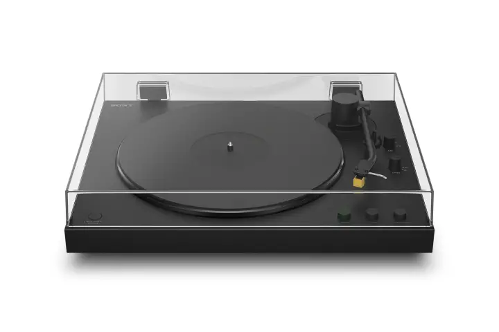 PS-LX5BT Tocadiscos de tracción por correa Negro Automático