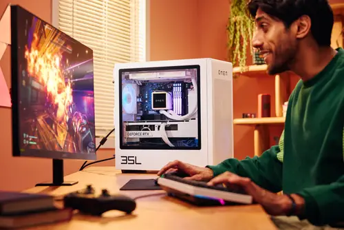 OMEN 35L Gaming Desktop GT16-0099ns PC Intel® Core i5 i5-14400F 32 GB DDR5-SDRAM NVIDIA GeForce RTX 5060 Ti Windows 11 Home Torre AI PC Negro - Imagen 11