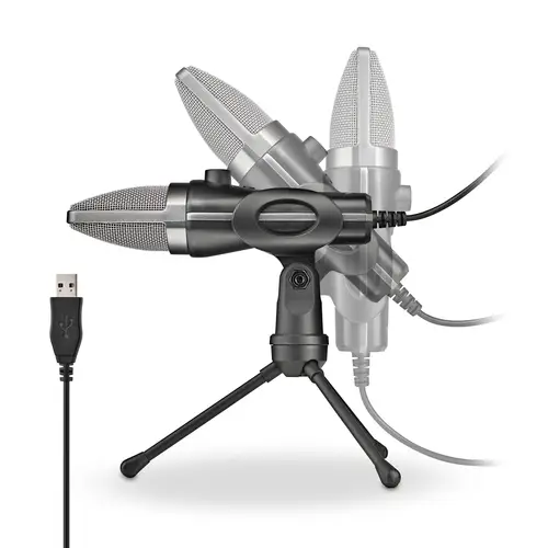 MS120 USB Negro Micrófono para crear podcasts - Imagen 2