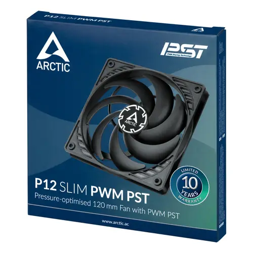 P12 Slim PWM PST Carcasa del ordenador Ventilador 12 cm Negro 1 pieza(s) - Imagen 6