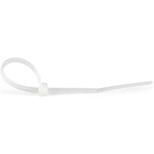 Bridas Ataduras de 10cm para Cables - Ancho 2mm, Diámetro del Haz 22mm, 8kg de Resistencia, Ataduras de Cremallera de Nylon Autobloqueantes, UL 94V-2, Paquete de 100 - Blanco - Imagen 3